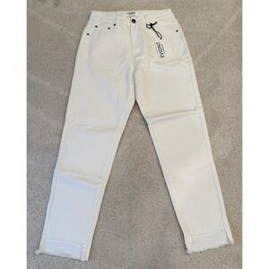 Anthropologie EVIDNT Los Angeles Orsay slim jeans stretch white‎ Sz 25